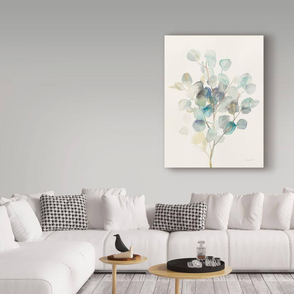Eucalyptus III Multicolor Floral Canvas Art Print