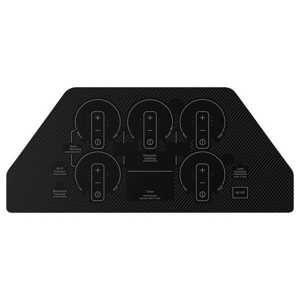 GE Profile 30 in. Smart Radiant Electric Cooktop in Black with 5