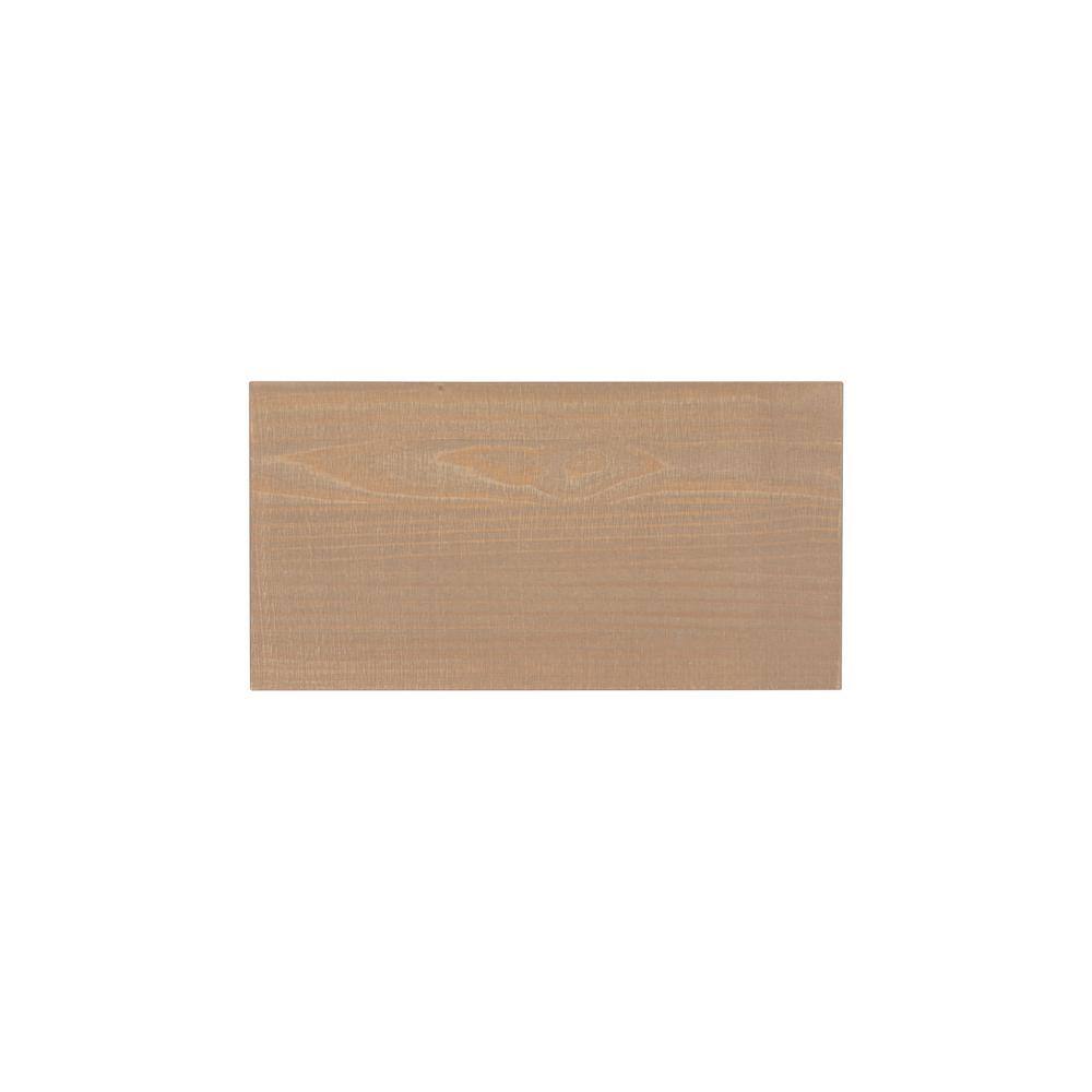 Rustic Gray Pine Wood 4-Shelf Bookcase