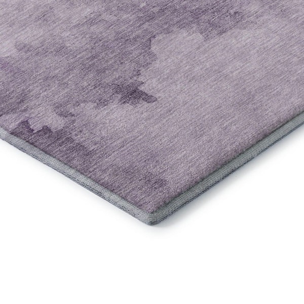 Mayfield Premium Machine Washable Abstract AMF1791 Lavender 8 ft. x 10 ft. Area Rug