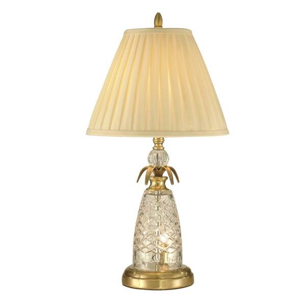 Dale Tiffany 24.5 in. Pineapple Antique Brass Night Lamp