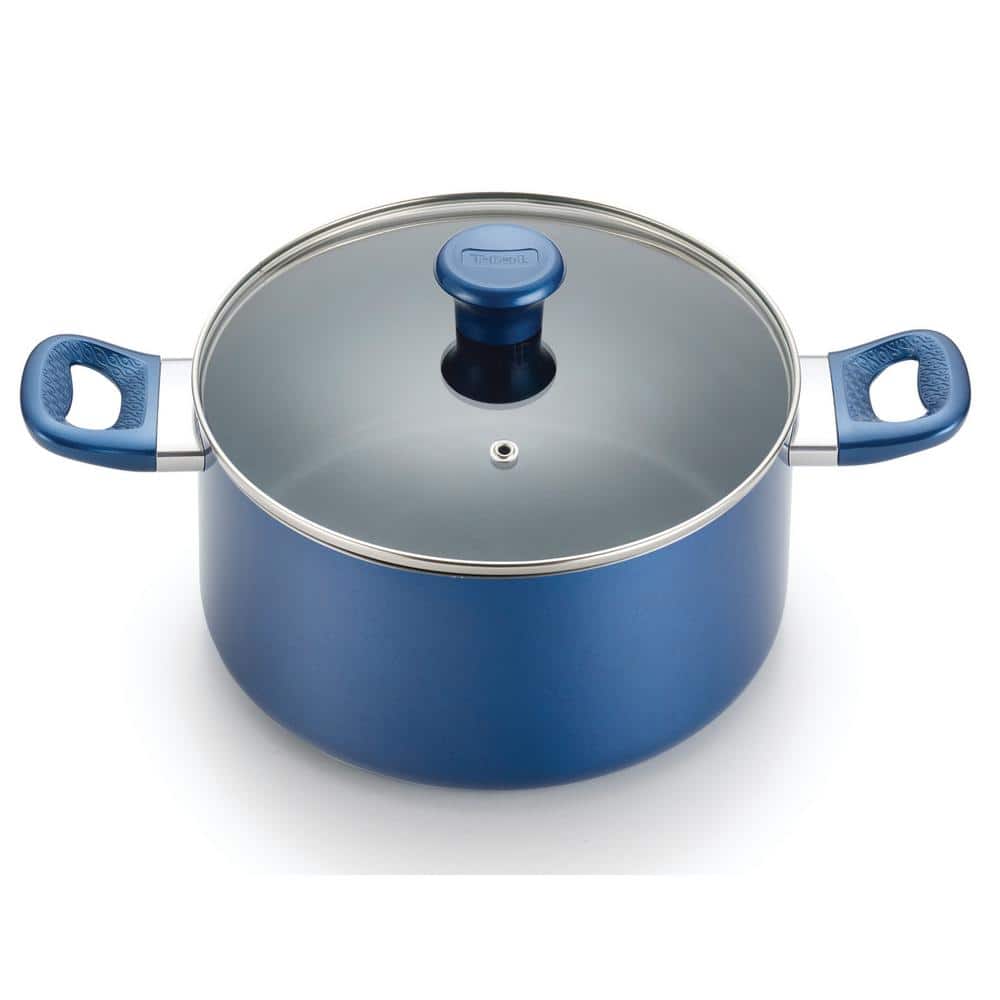 Blue 14-Piece Non-Stick Aluminum Cookware Set