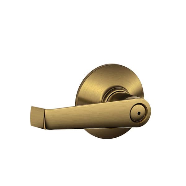 New Privacy Antique Brass Lever Handle Door Locks Knobs for Bedroom or Bathroom 