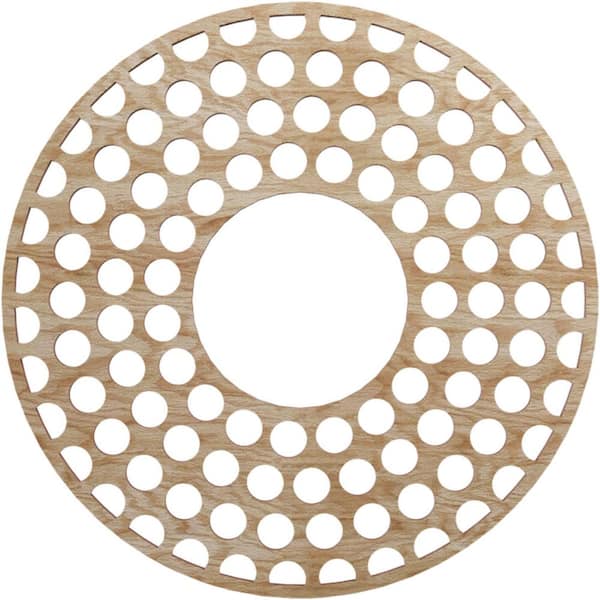 Ekena Millwork 0.375 in. x 5.75 in. x 16 in. Wood Medallion Moulding