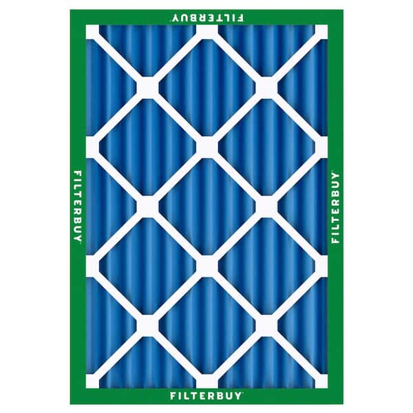Filterbuy 18x24x2 Air Filter MERV 8 – Pleated HVAC Furnace AC Replacement, Actual 17.38x23.38x1.75 Inch, Electrostatically Charged, USA Made