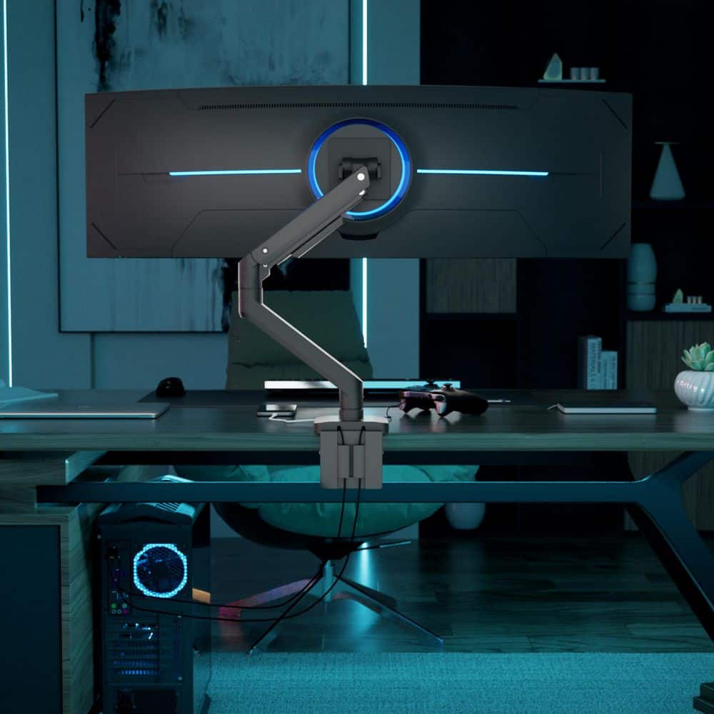 Heavy-Duty Monitor Mount with Gas Spring Arm for 17 in. to 49 in. Monitors - Thumbnail 4