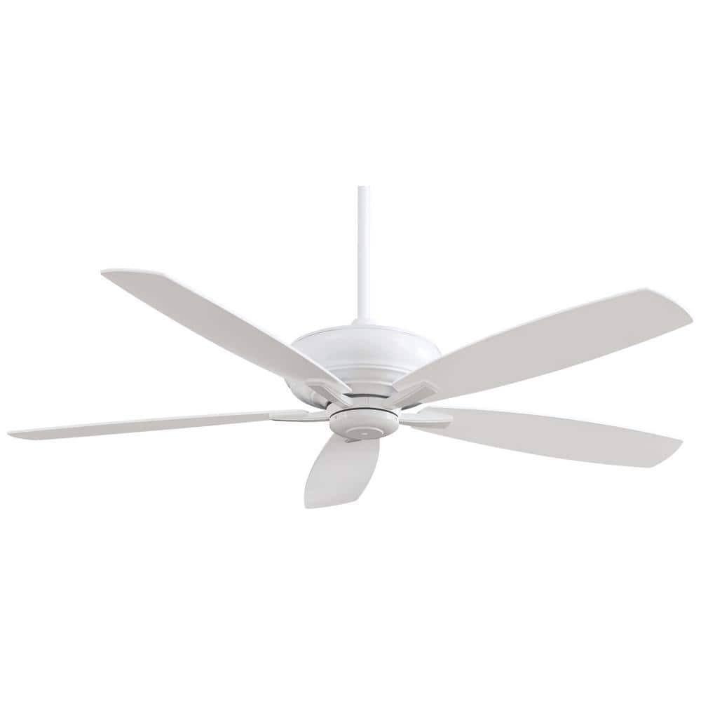 Kola-XL 60-Inch White Ceiling Fan with Remote Control