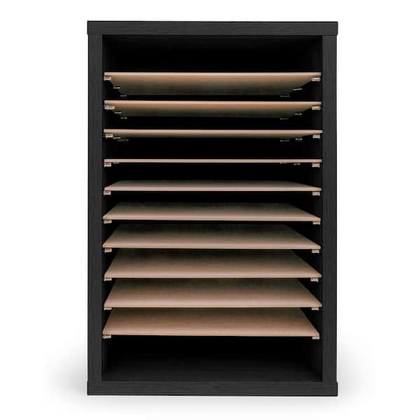 AdirOffice 11-Compartment Wood Vertical Paper Sorter Literature