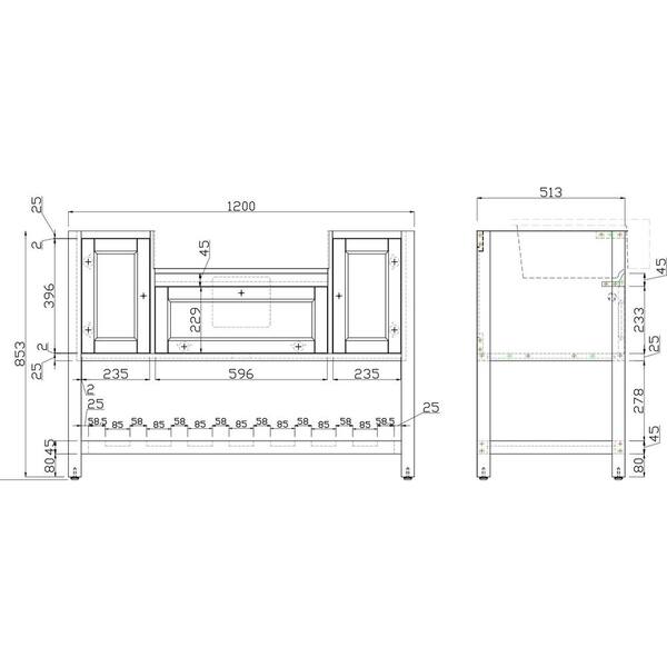 Vanity Depth High Back Rollout Drawer –