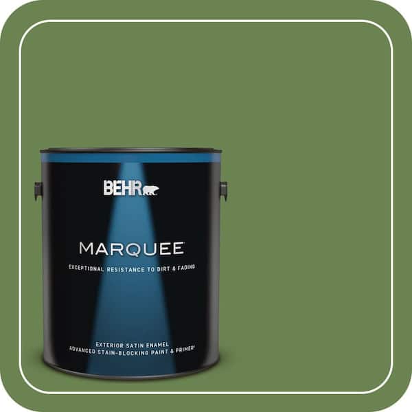 BEHR MARQUEE 1 gal. #430D-6 Happy Camper Satin Enamel Exterior Paint & Primer