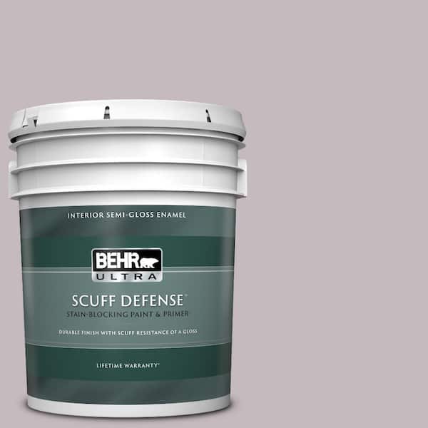 BEHR ULTRA 5 gal. #N110-2 Mulberry Stain Extra Durable Semi-Gloss Enamel Interior Paint & Primer