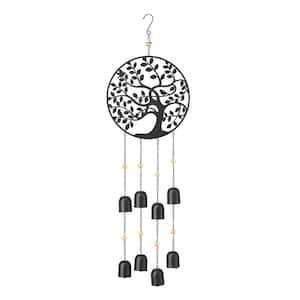 32 in. H Metal Tree of Life Windchime with Bells