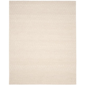 Natura Ivory 8 ft. x 10 ft. Solid Diamonds Area Rug