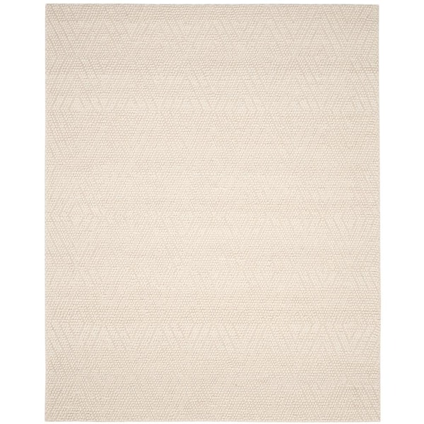 SAFAVIEH Natura Ivory 8 ft. x 10 ft. Solid Diamonds Area Rug NAT623A-8 ...