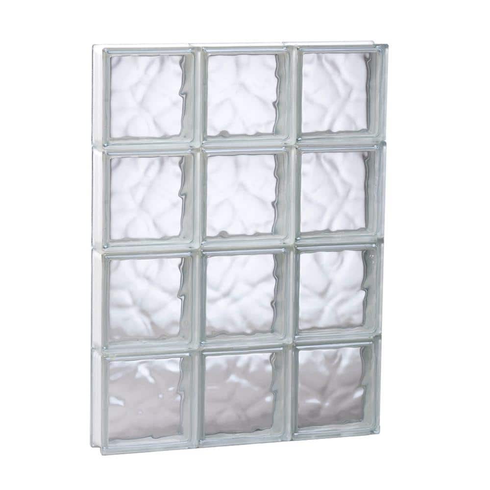 23.25 in. x 31 in. x 3.125 in. Frameless Wave Pattern Non-Vented Glass Block Window price history on PriceWatchPro
