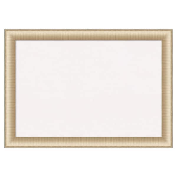 Amanti Art Elegant Brushed Honey White Corkboard 41 in. x 29 in. Bulletin Board Memo Board
