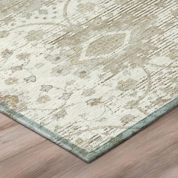 Chantille Machine Washable Indoor/Outdoor Abstract ACN3100 Ivory 3 ft. x 4 ft. Area Rug