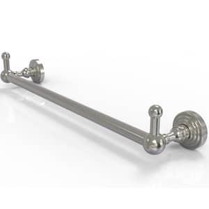 Waverly Place Collection 18 in. Towel Bar with Integrated Hooks in Satin Nickel