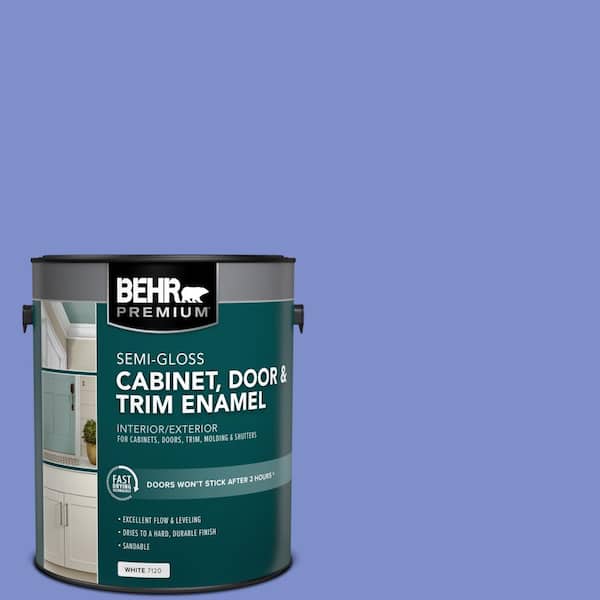 BEHR PREMIUM 1 gal. #P540-5 Pansy Garden Semi-Gloss Enamel Interior/Exterior Cabinet, Door & Trim Paint