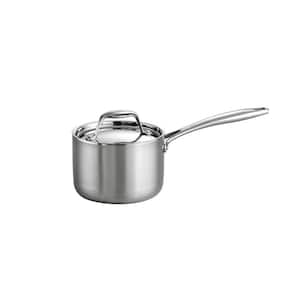 Gourmet Tri-Ply Clad 1.5 qt. Stainless Steel Sauce Pan with Lid