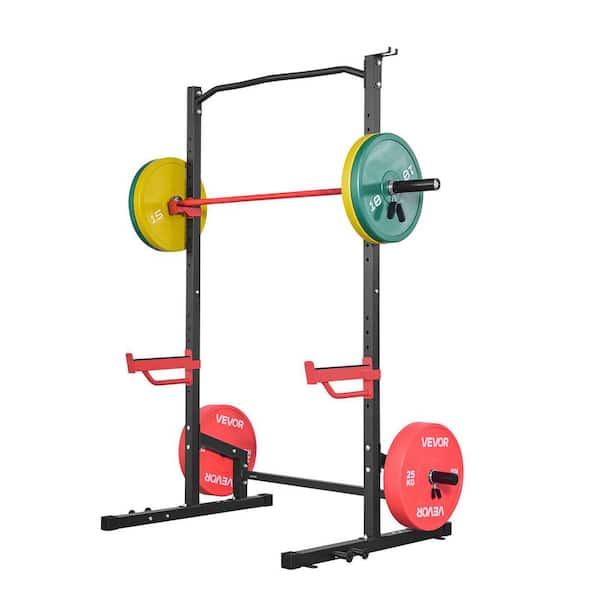 Power Cage Squat Rack Multifunctional Power Rack Home Gym 1000 lbs. Strength Training Workout Equipment with 4 Band Pegs