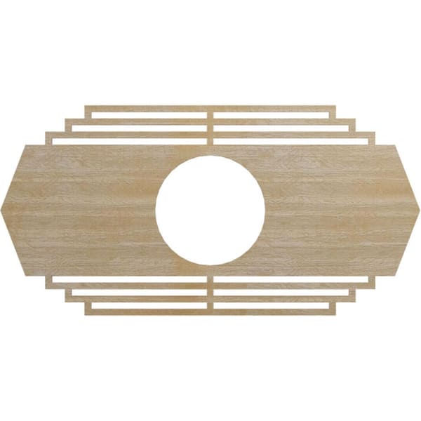 Ekena Millwork 0.25 in. x 36 in. x 18 in. Wood (Birch) Medallion Moulding