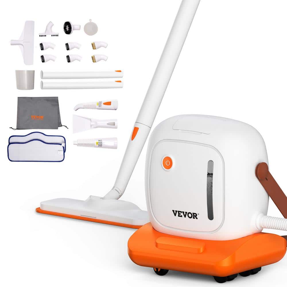 VEVOR Steam Cleaner for Home Use Portable Steam Cleaner with 20 Accessories 51oz Tank & 18ft Power Cord Steamer for Deep Cleaning Floors Windows