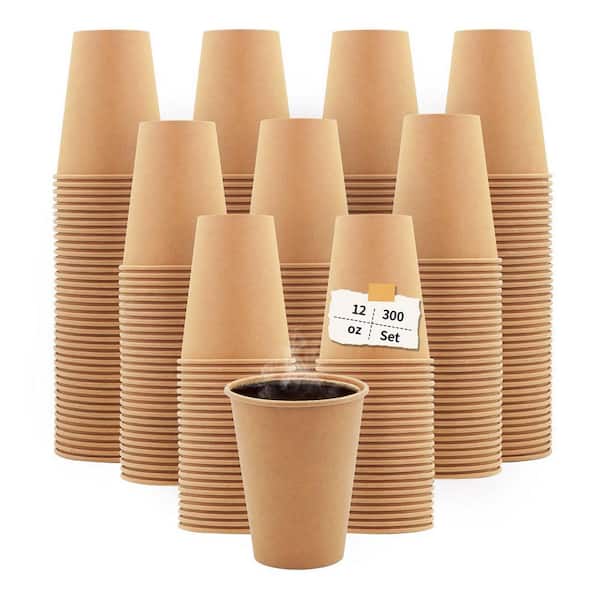 12 oz White Paper Cups Classic White Color Family Disposable Paper Disposable Tableware Cup (300 Piece Per Case)