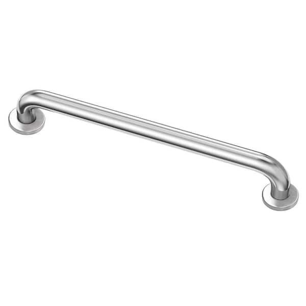 Hpeytaire 24 in. L x 1.26 in. D Concealed Screws Grab Bar in Brushed Stainless Steel
