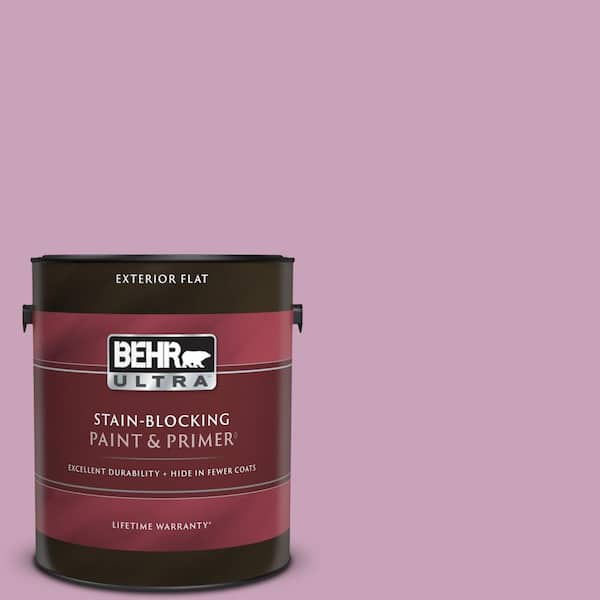 BEHR ULTRA 1 gal. #690D-4 Taste of Berry Flat Exterior Paint & Primer