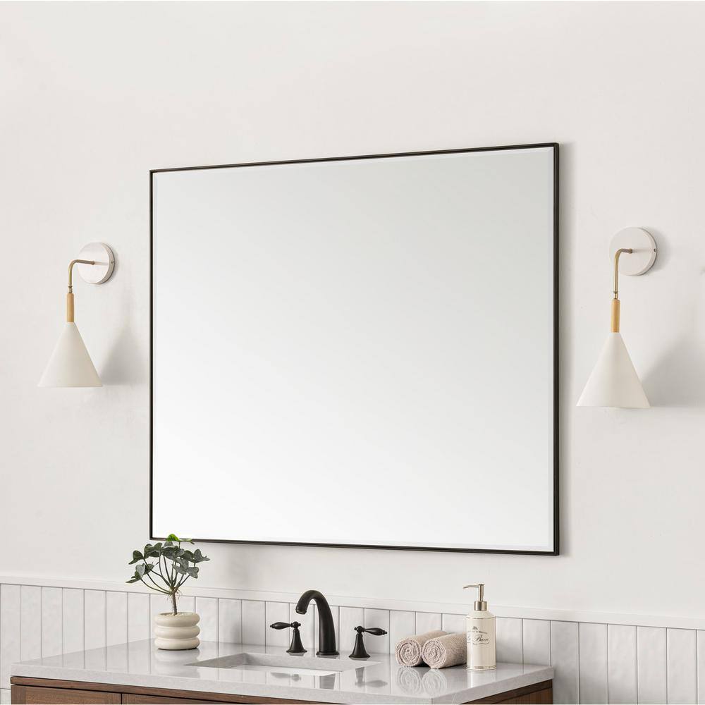 Champagne Brass 40" x 48" Rectangular Vanity Mirror