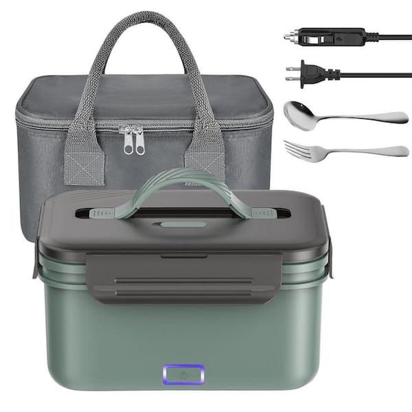 Electric Lunch Box Food Heater, 1.8L Heating Lunch Box for Work/Car/Truck, with Stainless Steel Container