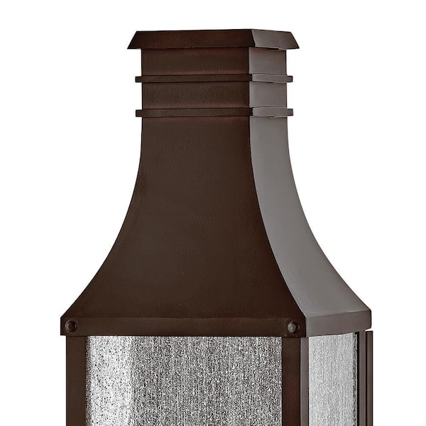 HINKLEY - Beacon Hill 1-Light Blackened Copper Hardwired Outdoor Wall Lantern Sconce