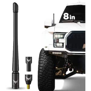 Universal Truck Antenna Replacement (8" Flexible) Fits Ford F-Series Dodge RAM Chevy & GMC Jeep 2007+ (Black)