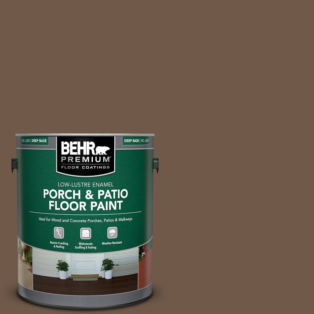 1 gal. #N230-7 Rustic Tobacco Low-Lustre Enamel Interior/Exterior Porch and Patio Floor Paint price history on PriceWatchPro