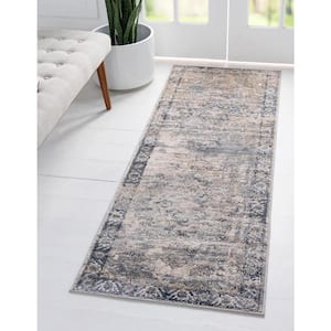 Portland Canby Ivory/Gray 2 ft. 2 in. x 8 ft. Runner Rug