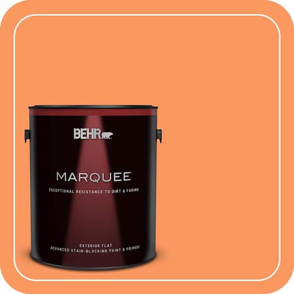 BEHR MARQUEE 1 gal. #230B-5 Indian Paint Brush Flat Exterior Paint & Primer