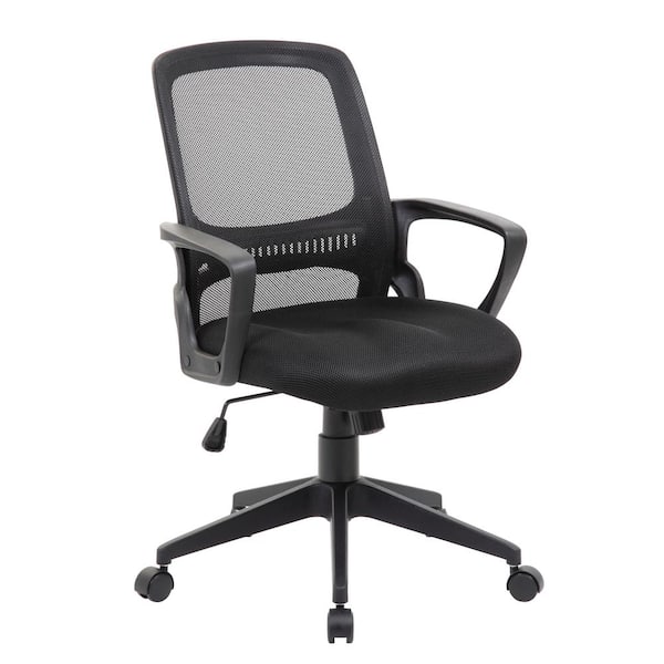 BOSS Office Products Black Mesh Task Chair
