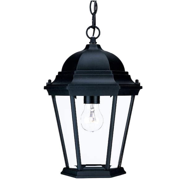 Acclaim Lighting Richmond Collection 1-Light Matte Black Outdoor Hanging Lantern