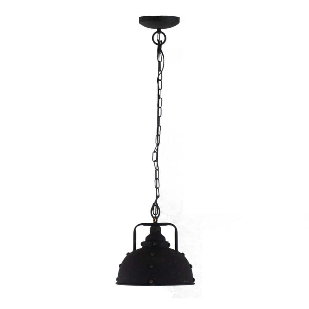 11.4 in. Antique Bronze Industrial Metal Pendant Light with Chain Hanging Fixture for Kitchen Island and Dining Room price history on PriceWatchPro