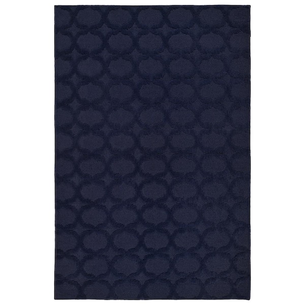 Garland Rug Sparta Navy 4 ft. x 6 ft. Area Rug