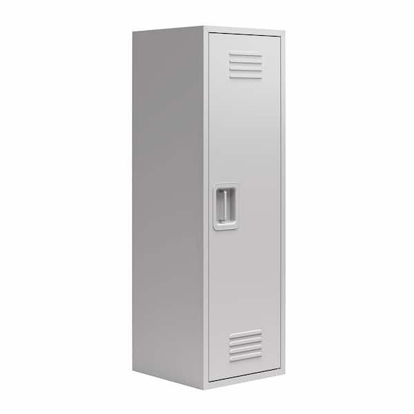 Little Seeds Little SeedsCasey Kids Tall Metal Storage Locker, Dove Gray
