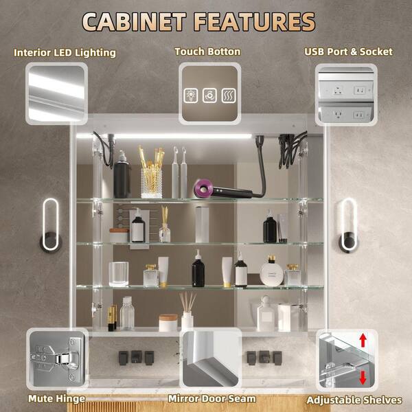 ZXDDMS 36 in. W x 36 in. H Rectangular Aluminum 3 Color Flowing
