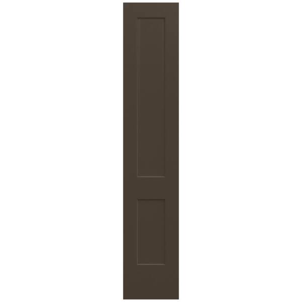 JELD-WEN 20 in. x 96 in. Monroe Dark Chocolate Painted Smooth Solid Core Molded Composite MDF Interior Door Slab