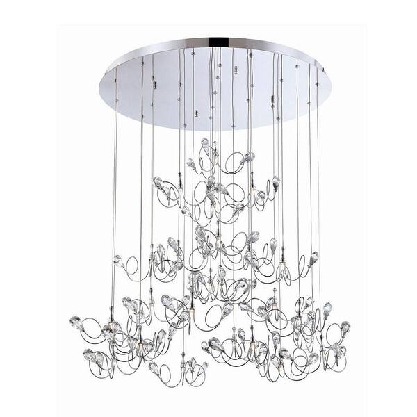 Unbranded Volare Collection 25-Light Chrome Pendant