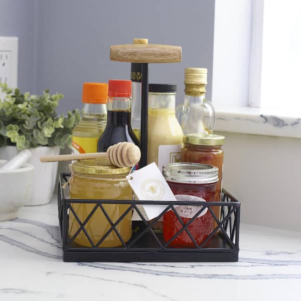 Improvements 9-piece Set of Nesting Spice Bottles with Revolving