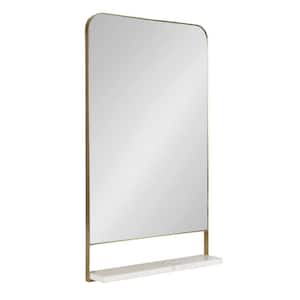 Chadwin 20.00 in. W x 34.00 in. H Gold Rectangle Contemporary Framed Decorative Wall Mirror