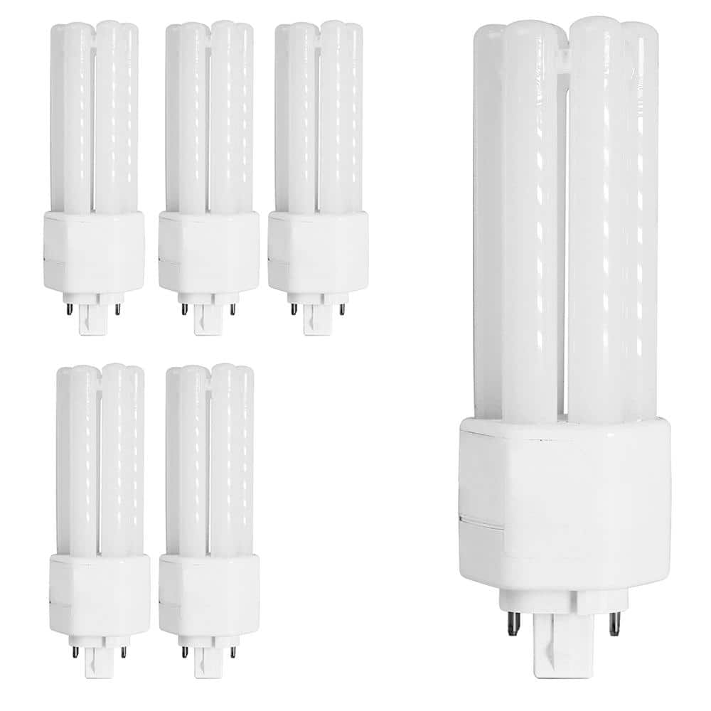 26-Watt Equivalent PL TriTube CFLNI 4-Pin Plug-In GX24Q-3 Base CFL Replacement LED Light Bulb, Soft White 2700K (6-Pack) price history on PriceWatchPro