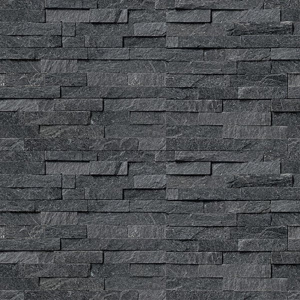 Coal Canyon 6 x 16 x 8 in. Natural Stacked Stone Veneer Corner Siding Exterior/Interior Wall Tile (2-Box/12.84 sq ft)