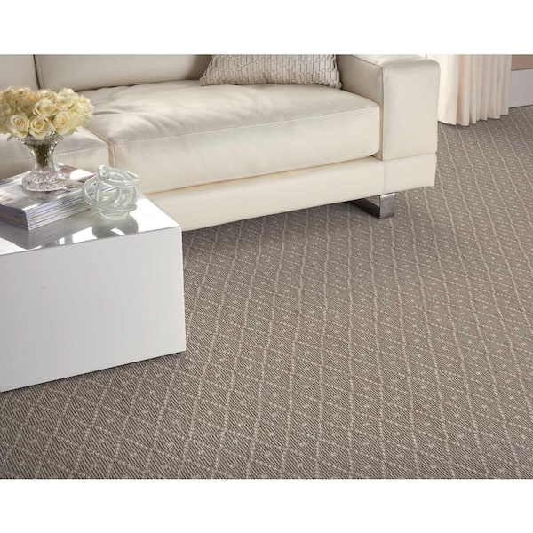 Merino Diamond Dot Sparrow Custom Area Rug with Pad